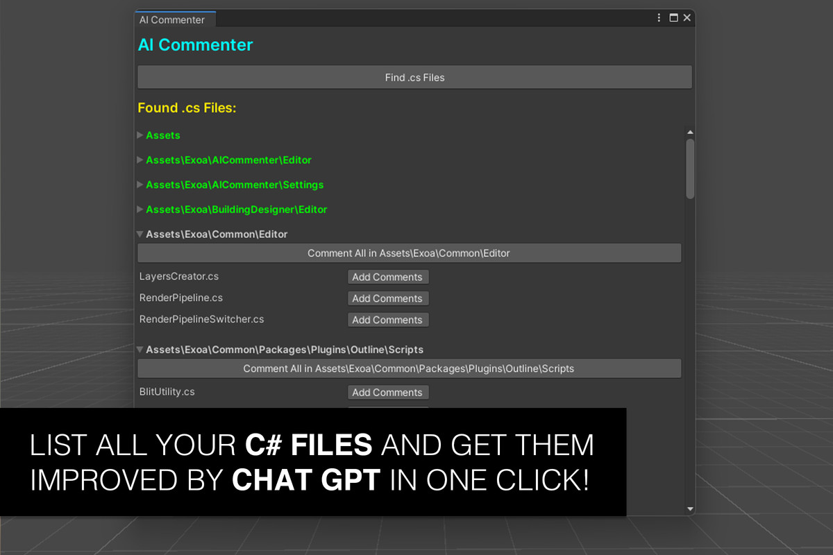 AI Commenter, Unity asset screenshot 1