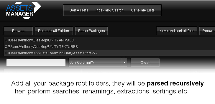 Assets Manager screenshot 2