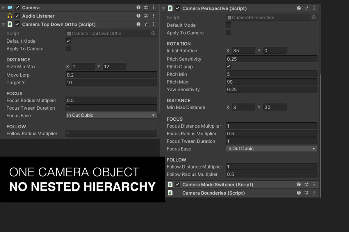 Touch Camera PRO 2025 - Easy Mobile/Desktop/Console Camera Controller, Unity asset screenshot 3